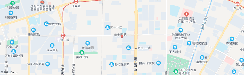 沈阳强工二街南十路_公交站地图_沈阳公交_妙搜公交查询2024