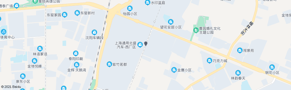 沈阳上海通用北盛汽车_公交站地图_沈阳公交_妙搜公交查询2024