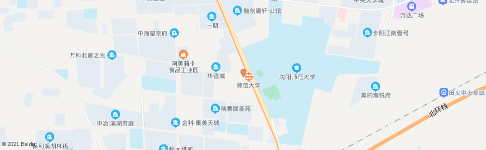 沈阳沈阳师范大学地铁口_公交站地图_沈阳公交_妙搜公交查询2024