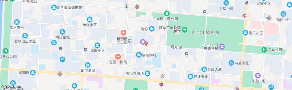 包头阿吉奈道_公交站地图_包头公交_妙搜公交查询2024