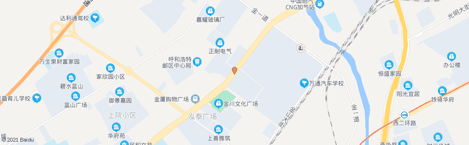 呼和浩特金川开发区管委会_公交站地图_呼和浩特公交_妙搜公交查询2024