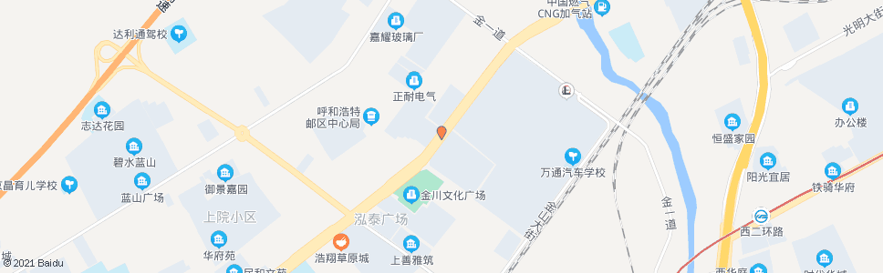 呼和浩特福川开发区管委会_公交站地图_呼和浩特公交_妙搜公交查询2024