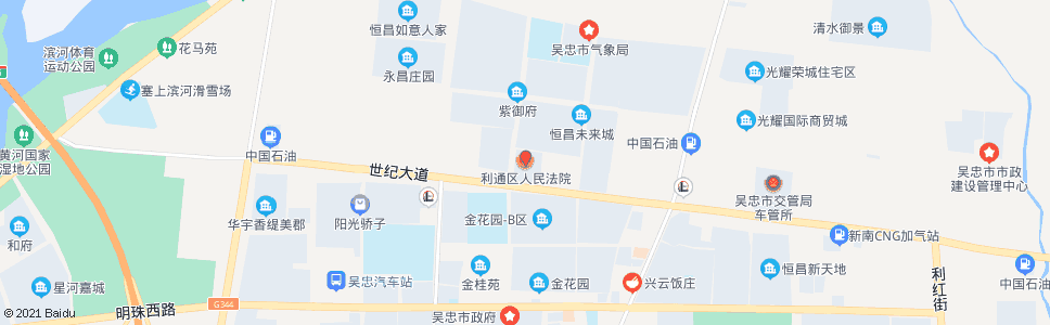 吴忠利通区法院_公交站地图_吴忠公交_妙搜公交查询2024