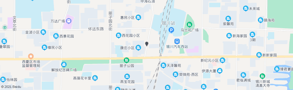 银川兴洲街站_公交站地图_银川公交_妙搜公交查询2024