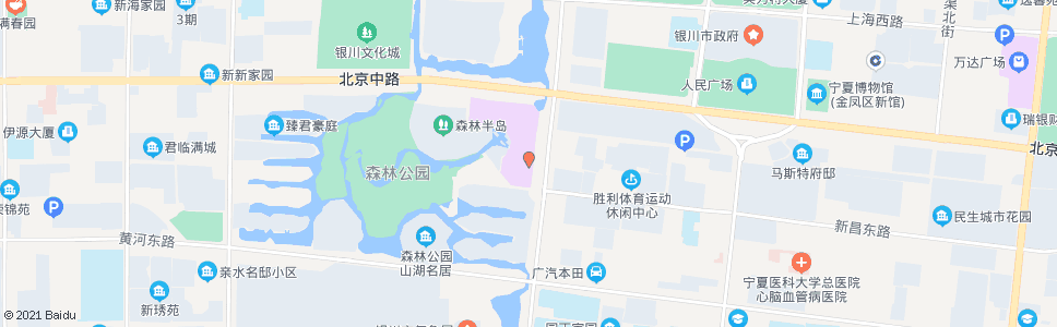 银川物美森林店_公交站地图_银川公交_妙搜公交查询2024