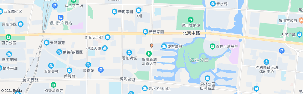 银川满城街北京路口_公交站地图_银川公交_妙搜公交查询2024