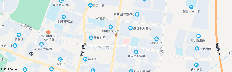 银川满春大酒店_公交站地图_银川公交_妙搜公交查询2024