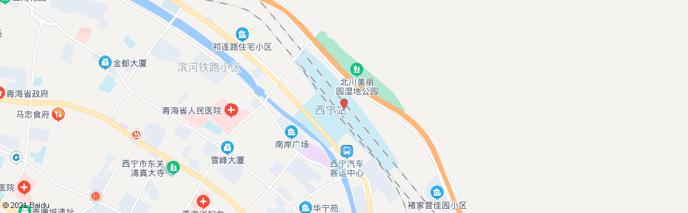 西宁火车站广场东_公交站地图_西宁公交_妙搜公交查询2024