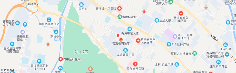 西宁南滩东_公交站地图_西宁公交_妙搜公交查询2024