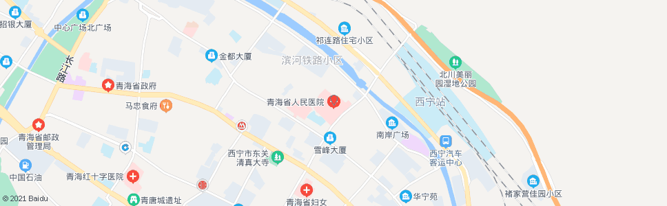 西宁省医院_公交站地图_西宁公交_妙搜公交查询2024