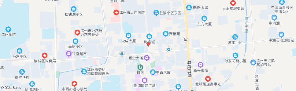 滨州银茂酒店_公交站地图_滨州公交_妙搜公交查询2024