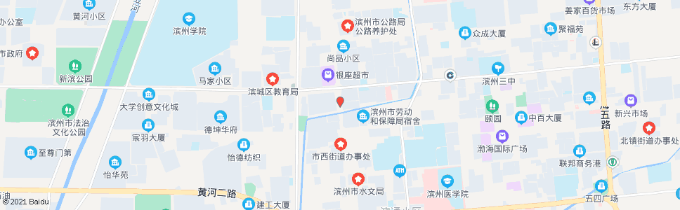 滨州一小宿舍_公交站地图_滨州公交_妙搜公交查询2024