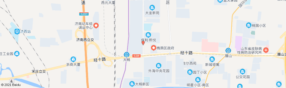 济南齐州路经十路_公交站地图_济南公交_妙搜公交查询2024