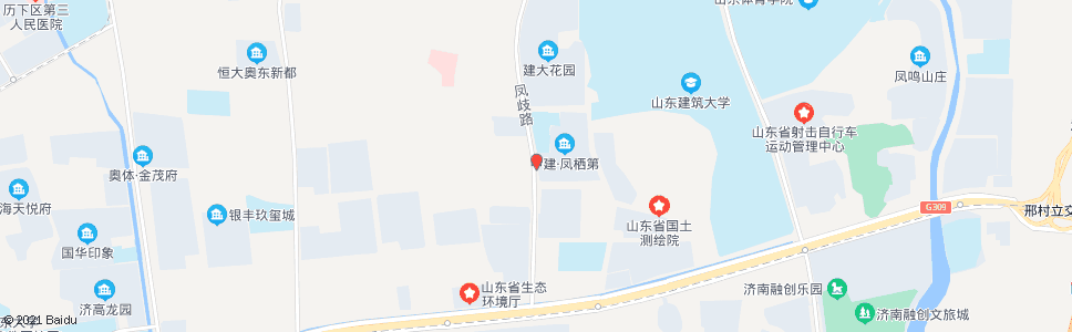 济南兴港路凤岐路_公交站地图_济南公交_妙搜公交查询2025