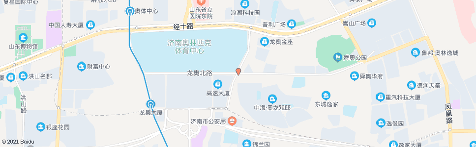 济南龙奥北路奥体东路_公交站地图_济南公交_妙搜公交查询2024