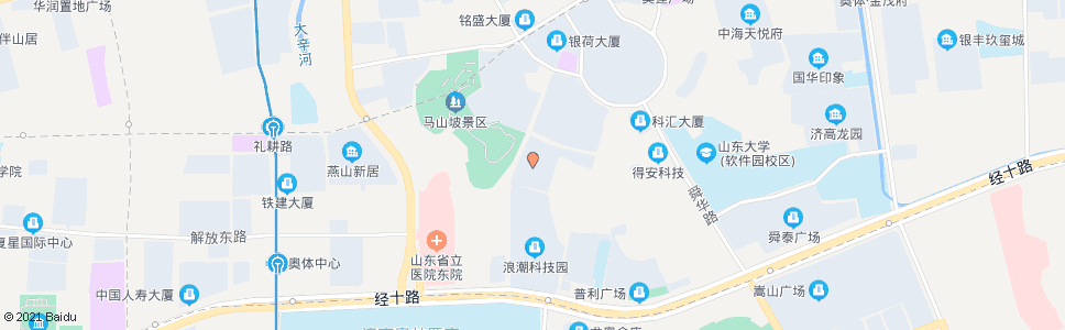 济南省工干院_公交站地图_济南公交_妙搜公交查询2024