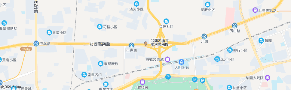 济南北园大街北关北路_公交站地图_济南公交_妙搜公交查询2024