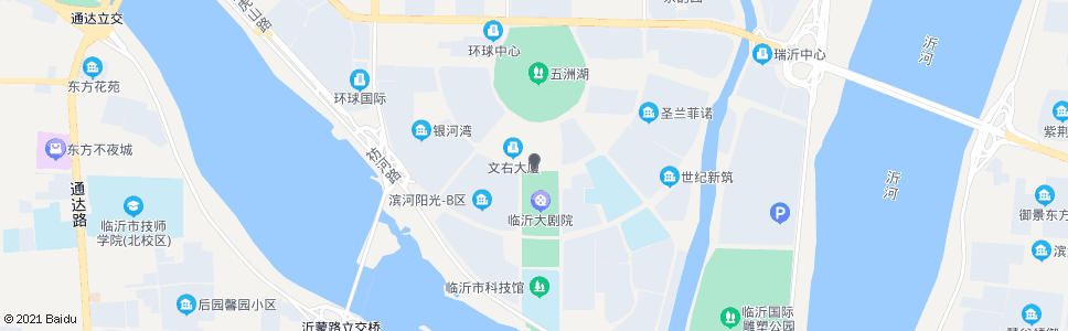 临沂临沂市文化中心南门_公交站地图_临沂公交_妙搜公交查询2025