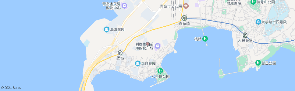 青岛青岛一中_公交站地图_青岛公交_妙搜公交查询2024