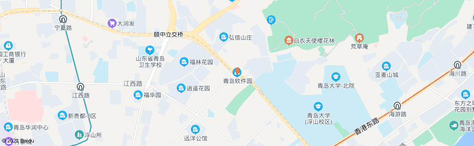 青岛古田路(市南软件园)_公交站地图_青岛公交_妙搜公交查询2024