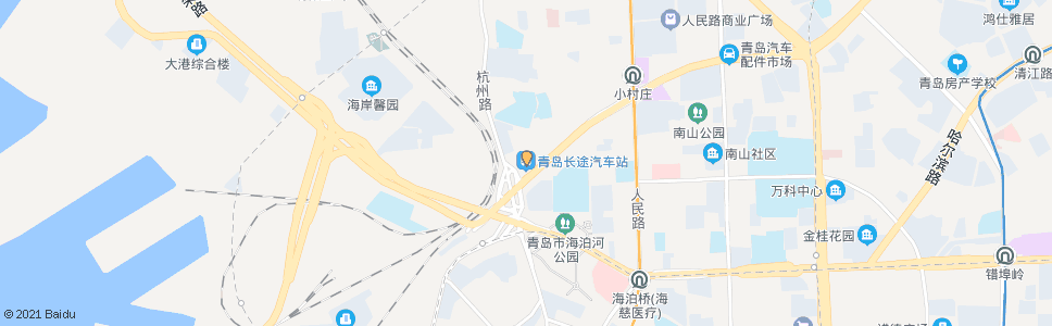 青岛火车站长途汽车站_公交站地图_青岛公交_妙搜公交查询2024