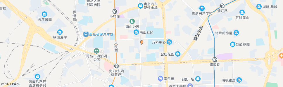 青岛北海分局宿舍_公交站地图_青岛公交_妙搜公交查询2024