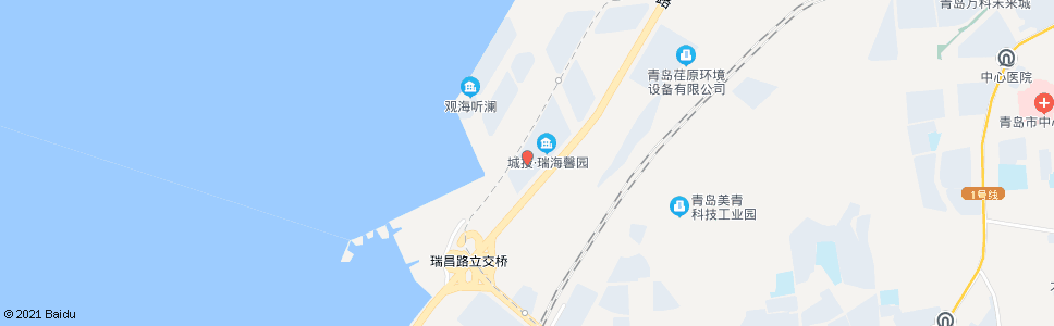 青岛瑞海景园北_公交站地图_青岛公交_妙搜公交查询2024