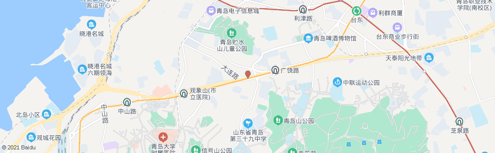 青岛大连路(北京路)_公交站地图_青岛公交_妙搜公交查询2024