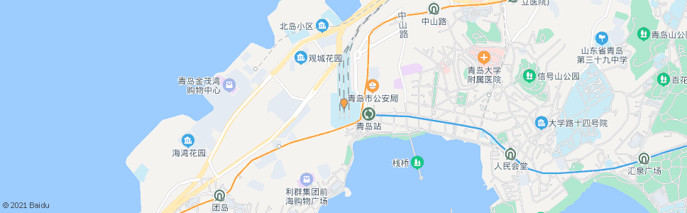 青岛清江路南站_公交站地图_青岛公交_妙搜公交查询2024