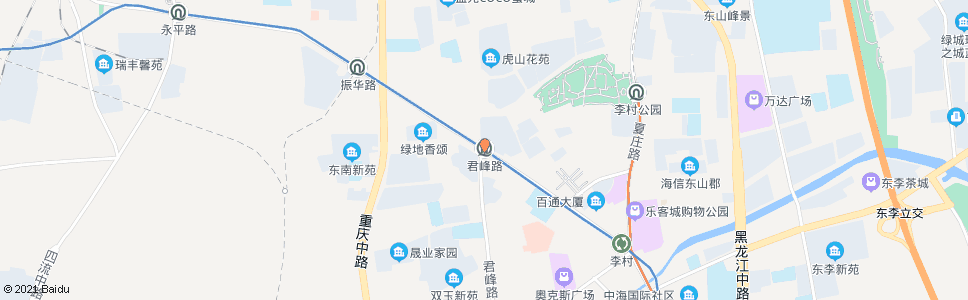 青岛君峰路站_公交站地图_青岛公交_妙搜公交查询2024