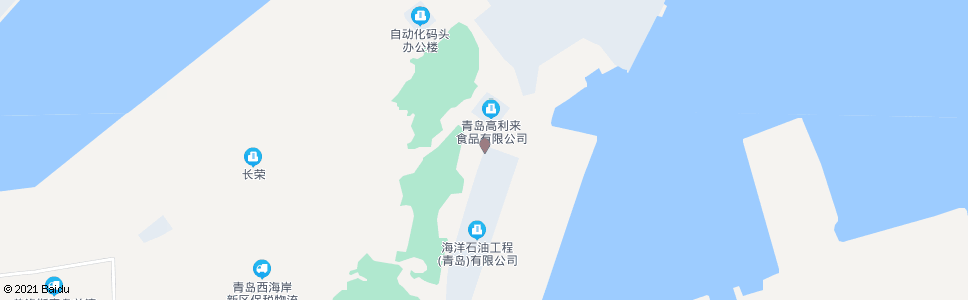 青岛中海油二号门_公交站地图_青岛公交_妙搜公交查询2024