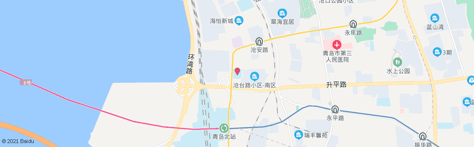 青岛珠海路小学_公交站地图_青岛公交_妙搜公交查询2024