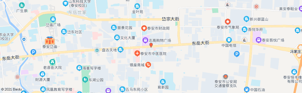 泰安花园小区_公交站地图_泰安公交_妙搜公交查询2025