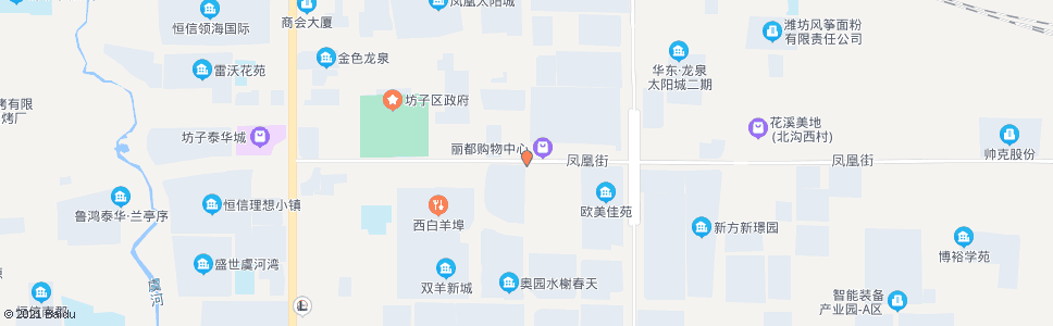 潍坊凤凰街龙山路口_公交站地图_潍坊公交_妙搜公交查询2024