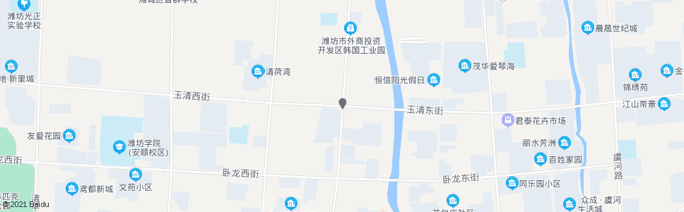 潍坊玉清街向阳路口_公交站地图_潍坊公交_妙搜公交查询2024