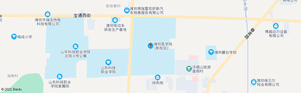 潍坊医学院新校区_公交站地图_潍坊公交_妙搜公交查询2024