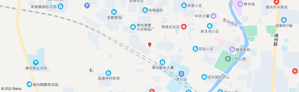 潍坊生建南门_公交站地图_潍坊公交_妙搜公交查询2024