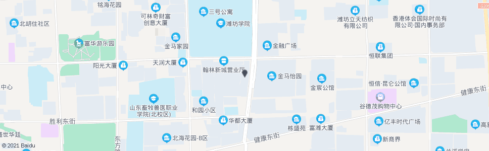 潍坊翰林新城_公交站地图_潍坊公交_妙搜公交查询2024