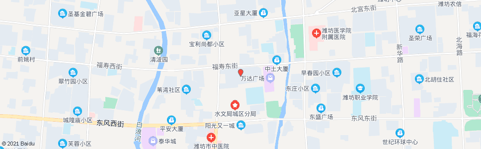 潍坊中央丽景(福寿街潍州路口)_公交站地图_潍坊公交_妙搜公交查询2024