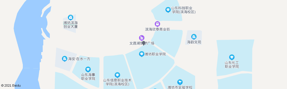 潍坊潍坊职业学院滨海校区_公交站地图_潍坊公交_妙搜公交查询2024