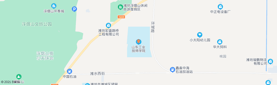 潍坊山东工业技师学院新校区_公交站地图_潍坊公交_妙搜公交查询2024