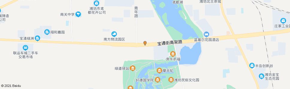 潍坊宝通街青年路口_公交站地图_潍坊公交_妙搜公交查询2024