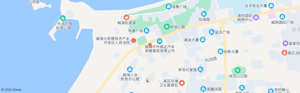 威海火炬大厦(联桥集团)_公交站地图_威海公交_妙搜公交查询2024