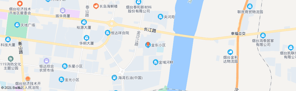 烟台金东小区(金东家居海宁皮草城)_公交站地图_烟台公交_妙搜公交查询2024