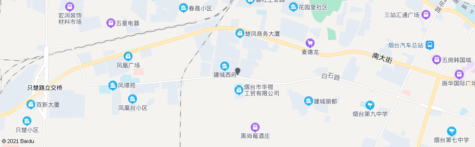 烟台楚凤一街南口_公交站地图_烟台公交_妙搜公交查询2024