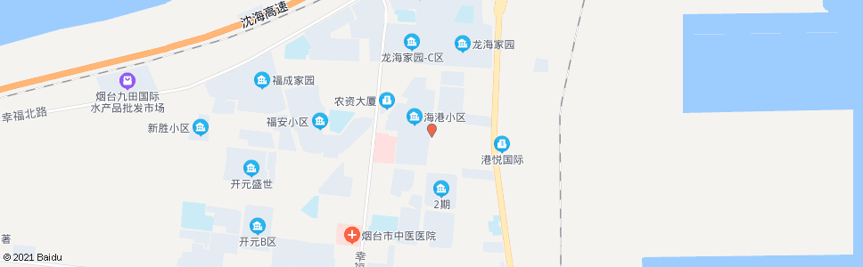 烟台海港新村_公交站地图_烟台公交_妙搜公交查询2024