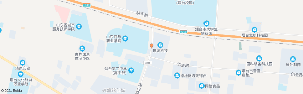 烟台山东商务职业学院_公交站地图_烟台公交_妙搜公交查询2024