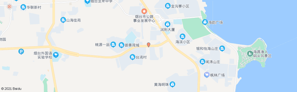 烟台响水湾山庄_公交站地图_烟台公交_妙搜公交查询2024