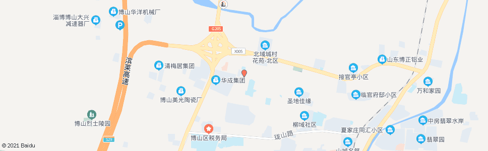 淄博北域城平度沟_公交站地图_淄博公交_妙搜公交查询2024