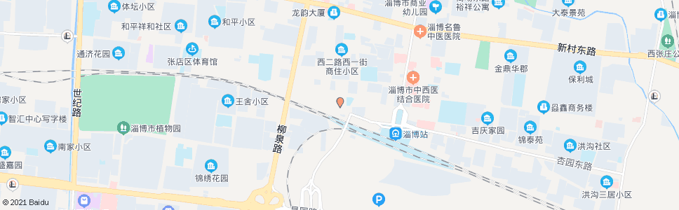 淄博杏园路西二路路口_公交站地图_淄博公交_妙搜公交查询2024